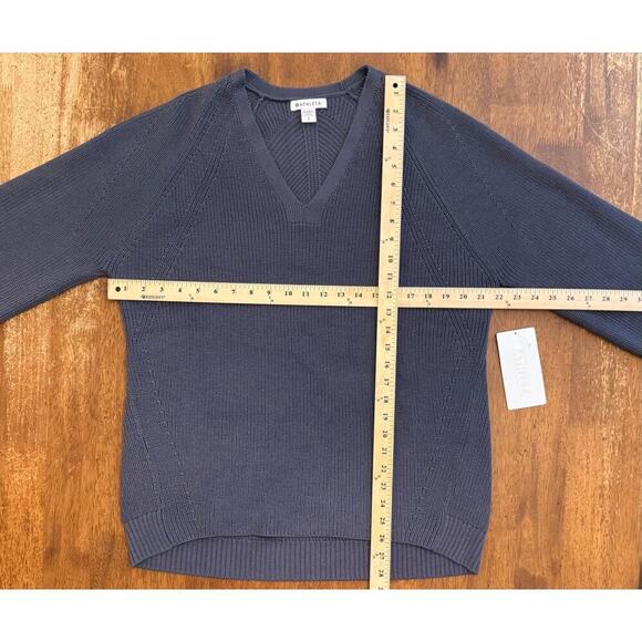 NWT Athleta Women's Blue/Purple Tunic Length Sweater Large - Picture 4 of 7